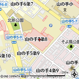 北海道札幌市西区山の手５条8丁目周辺の地図