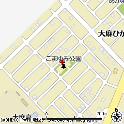 こまゆみ公園トイレ周辺の地図