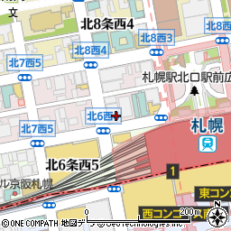 共立美容外科　札幌周辺の地図