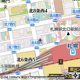 イーオン　札幌北口校周辺の地図