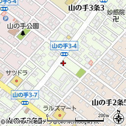 セブンイレブン札幌山の手３条店周辺の地図