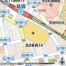 北海道銀行イオン札幌桑園店 ＡＴＭ周辺の地図