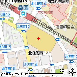 イオン札幌桑園ショッピングセンター周辺の地図