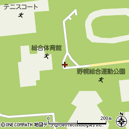 野幌運動公園周辺の地図