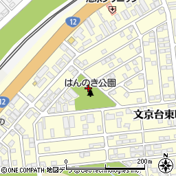 北海道江別市文京台東町周辺の地図