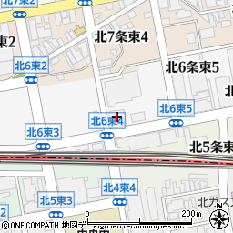 北海道軌道施設工業株式会社　本店周辺の地図