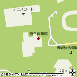道立野幌総合運動公園総合体育館周辺の地図