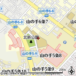 札幌市立札幌山の手支援学校周辺の地図