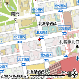 咲か蔵 札幌北口店周辺の地図
