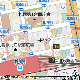 西松建設株式会社　札幌支店周辺の地図