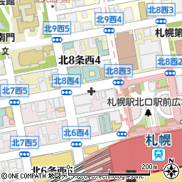 日本生命札幌北口ビル駐車場 高さ155cm以下【土曜】8:00～20:00周辺の地図