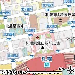 北警察署札幌駅北口交番周辺の地図