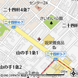 アザレ化粧品札幌販社周辺の地図