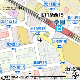 北海道銀行桑園支店周辺の地図
