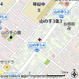 タイヤセレクトＣ’Ｓカーズ　札幌山の手店周辺の地図