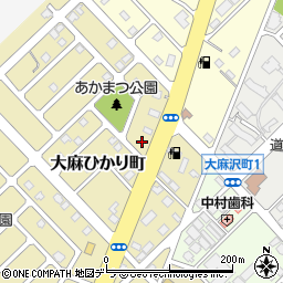 銀波露 江別本店周辺の地図