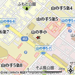 北海道札幌市西区山の手５条6丁目周辺の地図