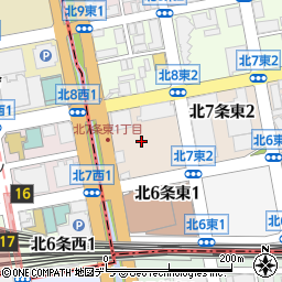 北海道札幌市東区北７条東1丁目周辺の地図