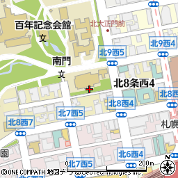 北海道大学事務局　施設管理室周辺の地図