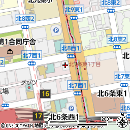 ホンダレンタカー札幌駅北口店周辺の地図