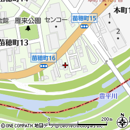 北海道札幌市東区苗穂町16丁目2-16周辺の地図