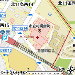 札幌市消防局出先施設救急ワークステーション周辺の地図