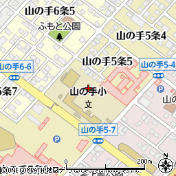 北海道札幌市西区山の手５条周辺の地図