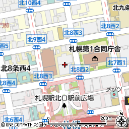 Ｄ’グラフォート札幌ステーションタワー周辺の地図