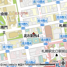 シスパーク札幌北８条駐車場周辺の地図