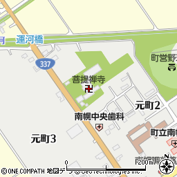 菩提禅寺周辺の地図