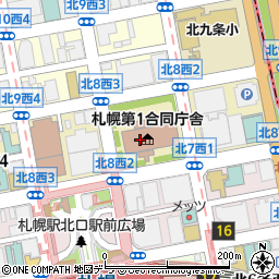 北海道開発局周辺の地図
