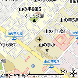 札幌私立山の手小学校周辺の地図