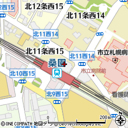 ＪＲ北海道ＪＲ旅行センター　桑園支店周辺の地図