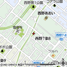 西野ひまわり公園周辺の地図