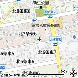 北海道札幌市東区北７条東7丁目21周辺の地図
