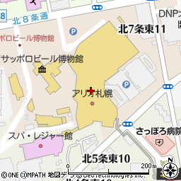 餃子の王将 アリオ札幌店周辺の地図