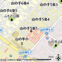 北海道札幌市西区山の手５条5丁目周辺の地図