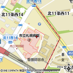 〒060-0011 北海道札幌市中央区北十一条西の地図