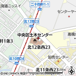 北海道銀行中央市場支店 ＡＴＭ周辺の地図