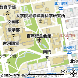 百年記念会館周辺の地図