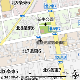 北海道札幌市東区北７条東7丁目12周辺の地図