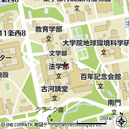 北海道大学スラブ・ユーラシア研究センター周辺の地図
