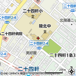 札幌市立陵北中学校周辺の地図