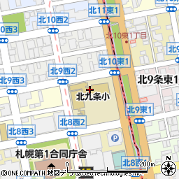 札幌市立北九条小学校周辺の地図