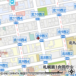 パークネット札幌北１０西３駐車場周辺の地図