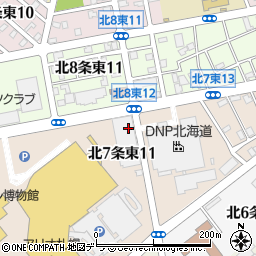 北海道札幌市東区北７条東11丁目周辺の地図