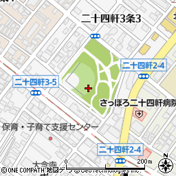 北海道札幌市西区二十四軒３条周辺の地図