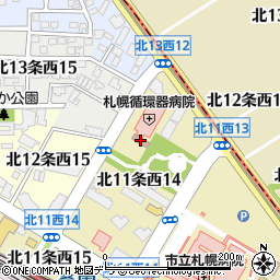 札幌桑園駅前郵便局周辺の地図