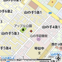 北海道札幌市西区山の手５条2丁目1周辺の地図