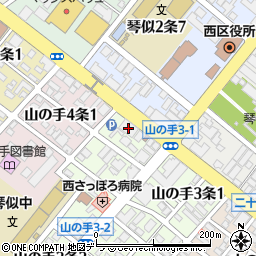 北海道銀行琴似支店周辺の地図